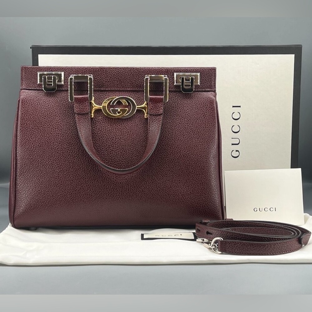 Authentic Gucci Deep Burgundy Satchel